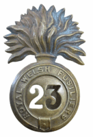 British 23rd Royal Welsh Fusiliers Cap Badge British 23rd Royal Welsh Fusiliers Cap Badge