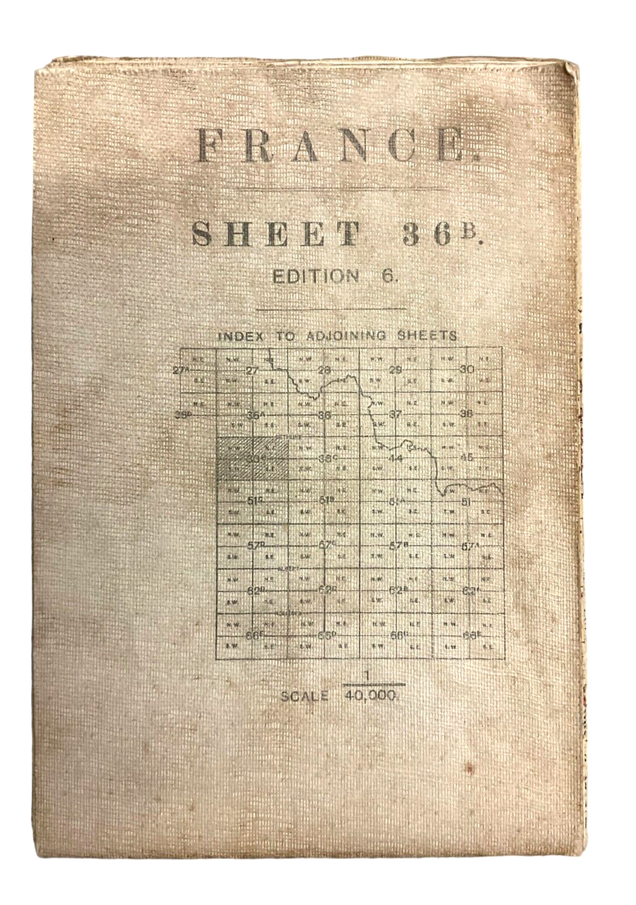 WW1 British Canadian BEF CEF Trench Map France No 36b WW1 British Canadian BEF CEF Trench Map France No 36b