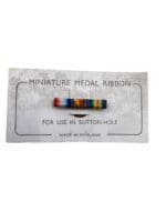 WW1 Canadian British Medal Ribbon Bar Miniature Trio Card of Issue