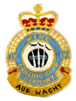 Canadian Forces RCAF 4 Wing Curling Club Germany Heraldic Colour Crest Patch