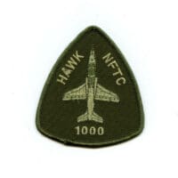 RCAF CAF Canadian NATO Flight Training NFTC Hawk 1000 Hours OD Crest Patch