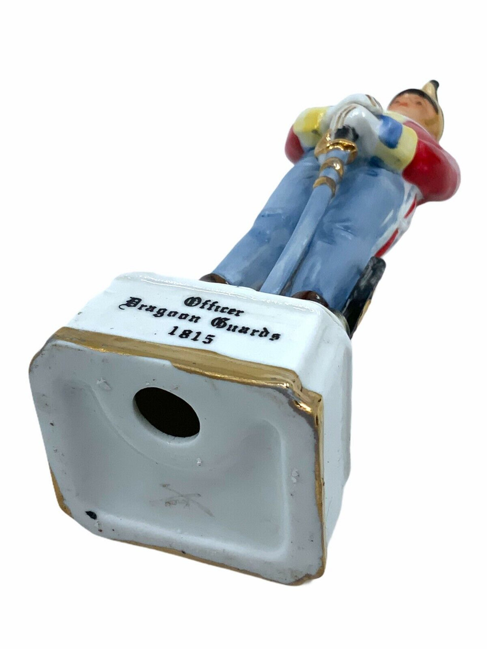 Napoleonic British Dragoon Guards Officer Porcelain Figure 9 Inches Napoleonic British Dragoon Guards Officer Porcelain Figure 9 Inches