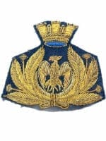 WW2 Italian Italy Air Force Officers Cap Badge