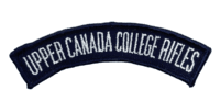 Canadian Army Cadets Upper Canada College Rifles Shoulder Title Insignia Canadian Army Cadets Upper Canada College Rifles Shoulder Title Insignia
