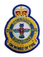 Canadian Forces RCAF 426 Squadron Heraldic Crest Patch Colour Vintage Canadian Forces RCAF 426 Squadron Heraldic Crest Patch Colour Vintage