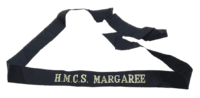 Royal Canadian Navy HMCS Margaree Cap Tally Full Length