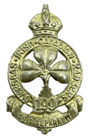 WW1 Canadian CEF 99th Irish Collar Badge Insignia Single WW1 Canadian CEF 99th Irish Collar Badge Insignia Single