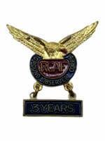 Canadian RCAF Ground Observer Corps With 3 Year Service Pin Canadian RCAF Ground Observer Corps With 3 Year Service Pin