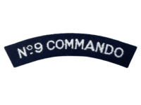 WW2 British REPRODUCTION No9 Commando Shoulder Title