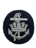 Canadian Forces RCN Navy Silver Sea Service Qualification Patch Insignia