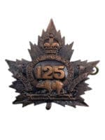 WW1 Canadian CEF 125th Battalion Cap Badge