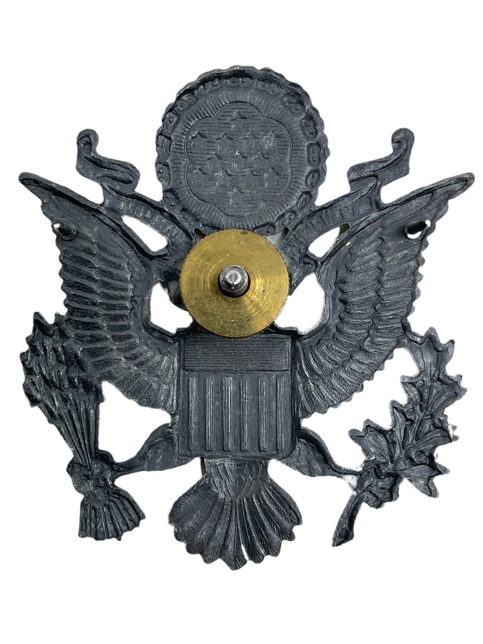 US USAF Cap Badge Insignia Screw Back US USAF Cap Badge Insignia Screw Back