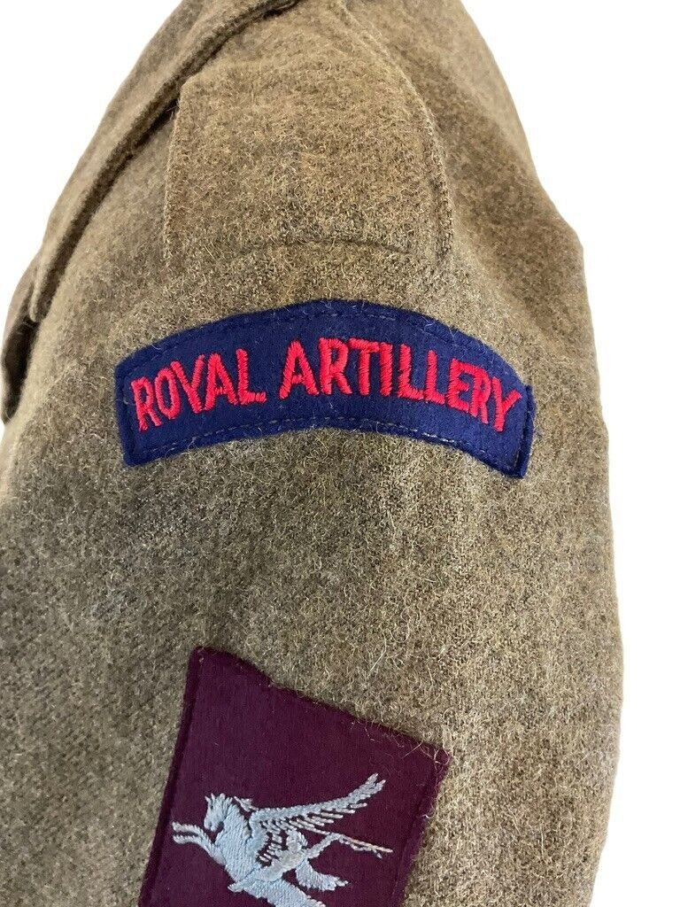 WW2 British Royal Artillery Airborne Battle Dress Jacket Dated 1944 WW2 British Royal Artillery Airborne Battle Dress Jacket Dated 1944
