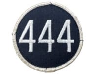Canadian RCAF 444 Squadron White Border Colour Crest Patch Vintage