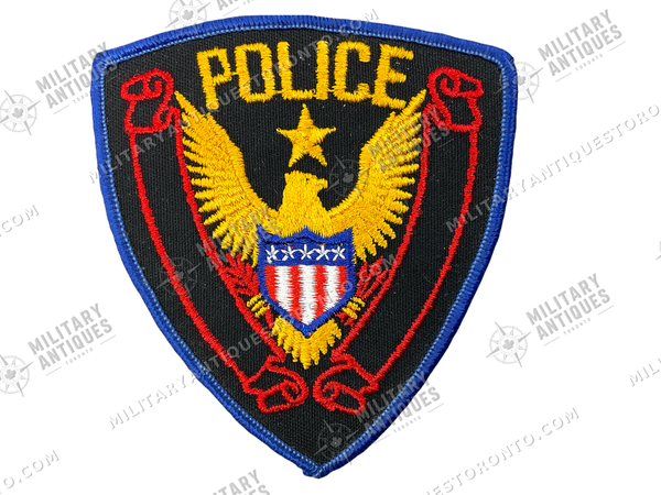 Red Edge Rectangle Patch US Red Edge Banner Police Patch - Military Antiques Toronto