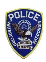 US Waterford Wisconsin Police Patch