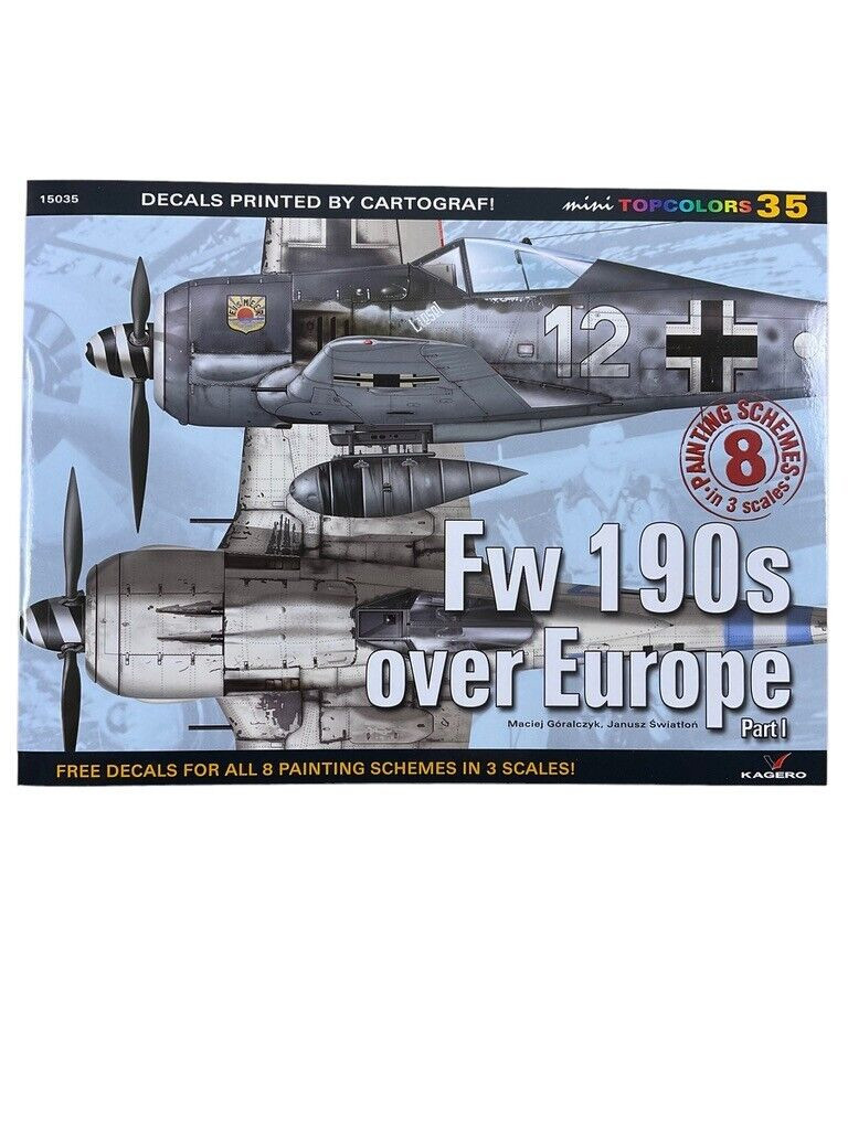 WW2 German Luftwaffe Fw190s Over Europe Part 1 Topcolors 35 SC Reference Book WW2 German Luftwaffe Fw190s Over Europe Part 1 Topcolors 35 SC Reference Book