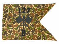 US 127th Signal Battalion B Company Guidon Flag Pennant Camouflage 30 x 20 Inch US 127th Signal Battalion B Company Guidon Flag Pennant Camouflage 30 x 20 Inch