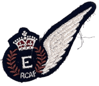 WW2 Royal Canadian Air Force RCAF Engineer Half Wing Brevet