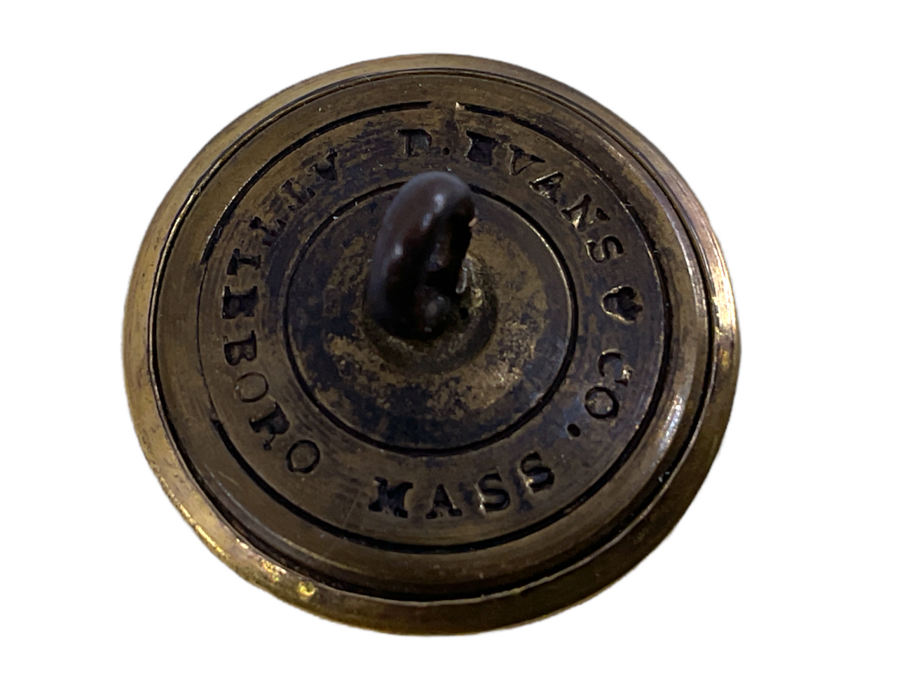 Civil War US Rhode Island Staff Officers Tunic Jacket Button Attleboro Maker Civil War US Rhode Island Staff Officers Tunic Jacket Button Attleboro Maker