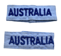 Australian RAAF Slip On Nationality Titles Pair