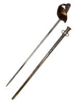 WW1 British BEF 7th Hussars 1908 Pattern Other Ranks Cavalry Sword with Scabbard
