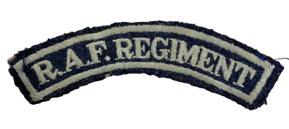 British RAF Regiment Shoulder Title Insignia British RAF Regiment Shoulder Title Insignia