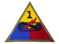 WW2 US 1st Armored Patch SSI Shoulder Sleeve Insignia