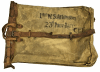 WW1 Canadian CEF 23rd Battalion Officers Named Mail Bag Duffel Bag