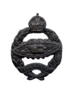 WW2 British Royal Tank Corps Armoured Officers Bronze Collar Insignia Single