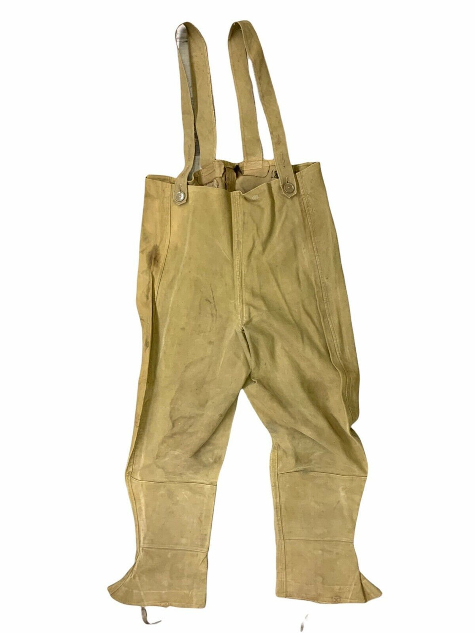 WW2 British Dispatch Riders Rubberized Over Trousers 1940 Dated Size 12 WW2 British Dispatch Riders Rubberized Over Trousers 1940 Dated Size 12