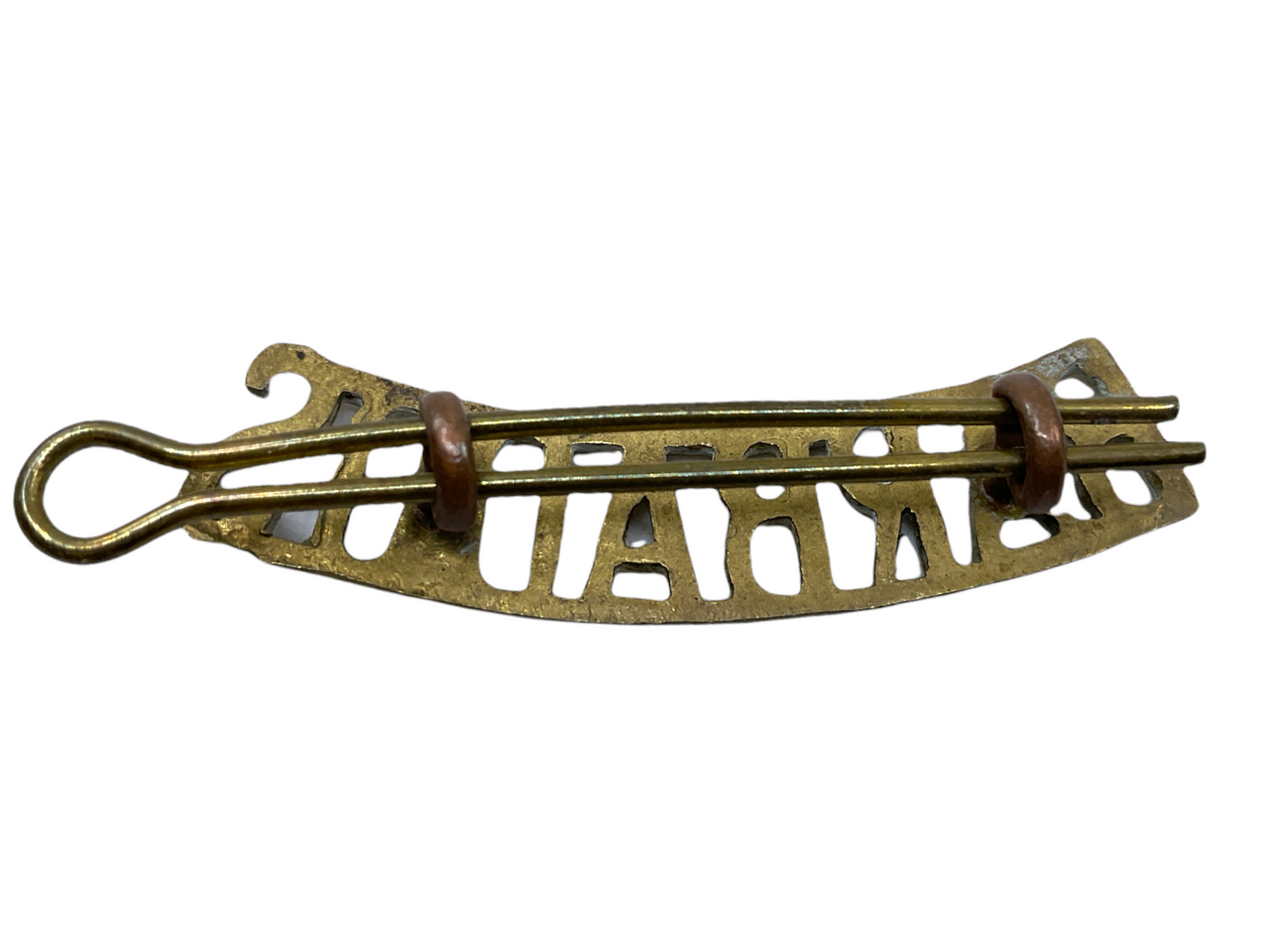 Barbados Defense Force Brass Shoulder Title Barbados Defense Force Brass Shoulder Title