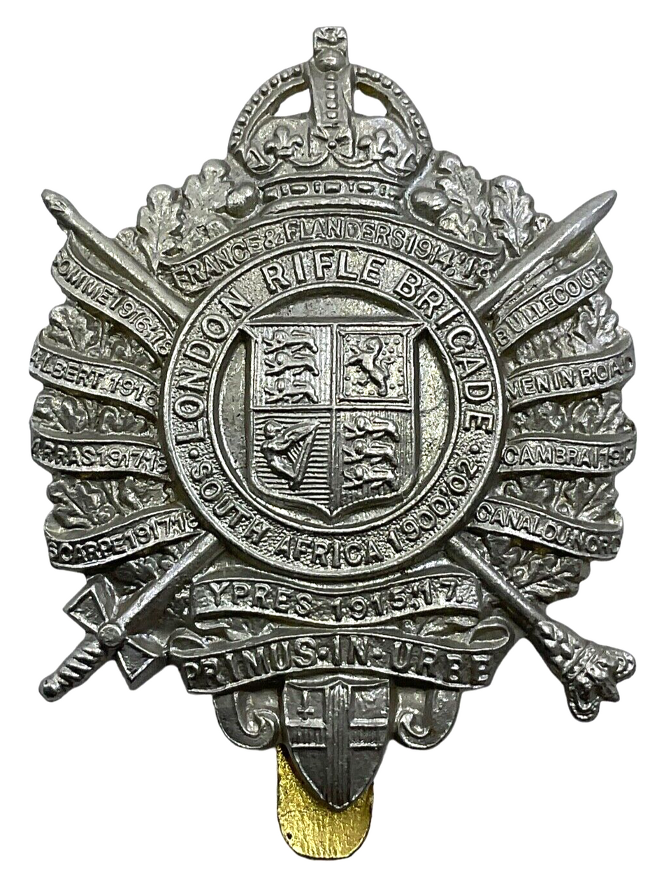 WW2 British London Rifle Brigade Cap Badge 2 WW2 British London Rifle Brigade Cap Badge 2