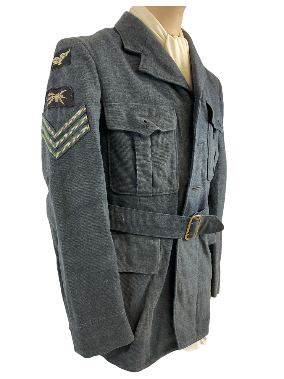 WW2 Canadian RCAF Signals Four Pocket Jacket & Wedge Cap 7 1/8 WW2 Canadian RCAF Signals Four Pocket Jacket & Wedge Cap 7 1/8