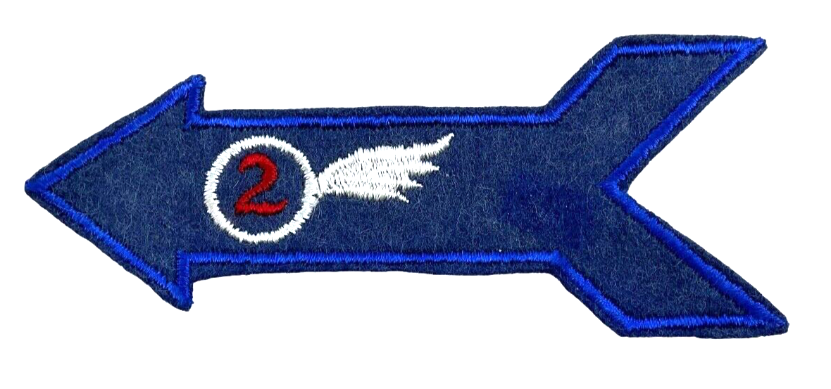 WW2 US Army Air Force USAAF 2nd SSI Sleeve Patch Insignia WW2 US Army Air Force USAAF 2nd SSI Sleeve Patch Insignia
