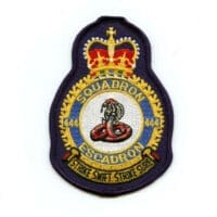 RCAF CAF Canadian 444 Squadron Heraldic Colour Crest Patch