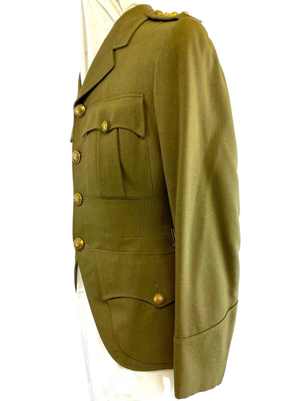 WW2 Canadian 48th Highlanders Officers Cut Away Four Pocket Tunic Jacket WW2 Canadian 48th Highlanders Officers Cut Away Four Pocket Tunic Jacket
