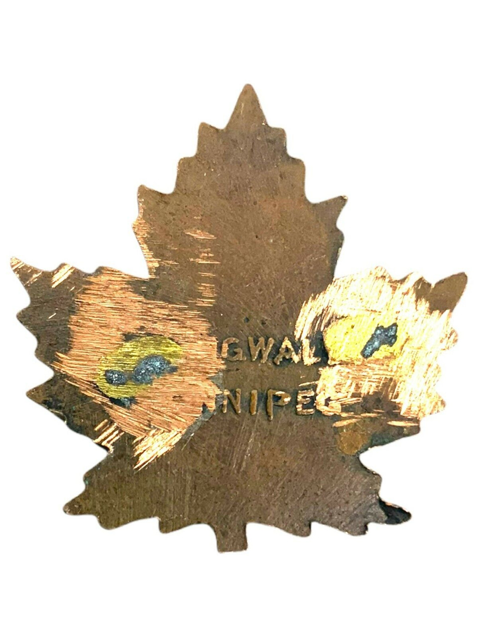 WW1 Canadian CEF 100th Battalion Collar Insignia Single NO LUGS WW1 Canadian CEF 100th Battalion Collar Insignia Single NO LUGS