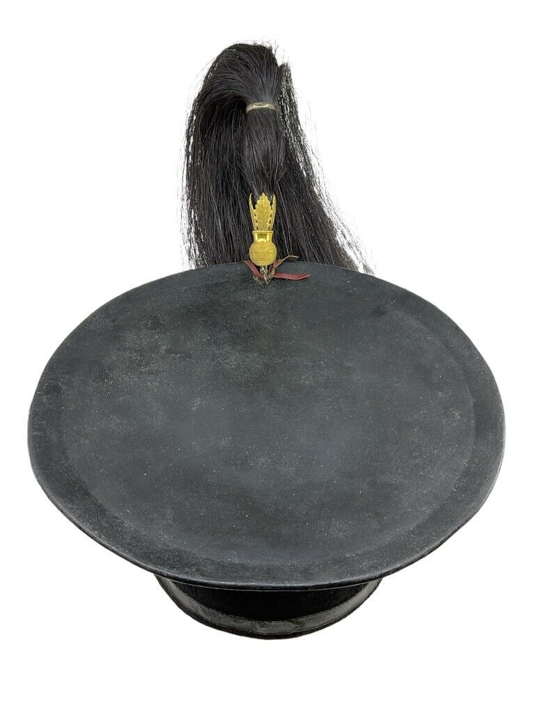 British Army Officers 1840's Era Bell Top Shako Hat with Plume RARE British Army Officers 1840's Era Bell Top Shako Hat with Plume RARE
