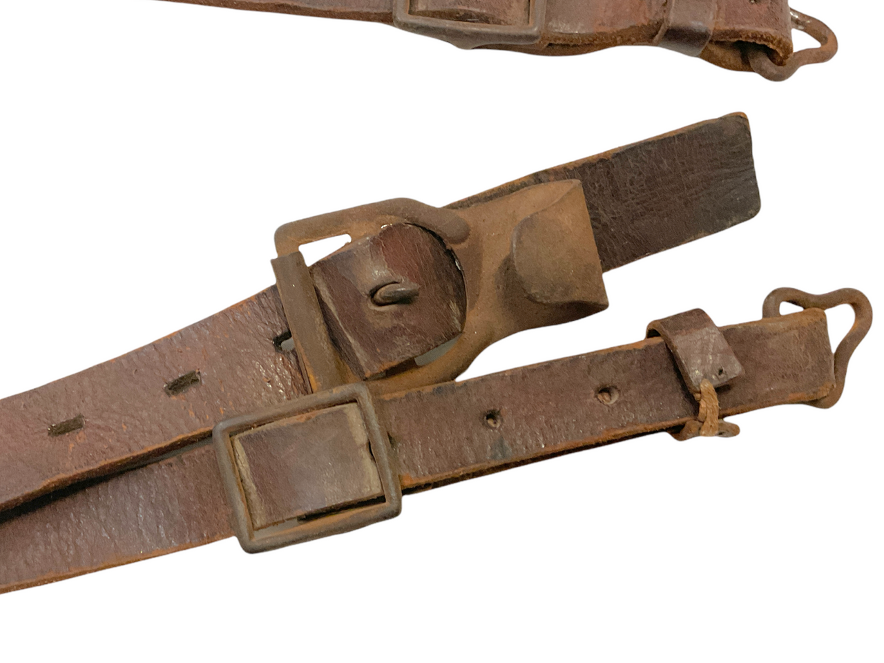 WW2 German Tornister Back Pack & Leather Back Straps WW2 German Tornister Back Pack & Leather Back Straps