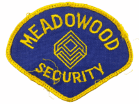 US Meadwood Security Yellow Edge Police Patch US Meadwood Security Yellow Edge Police Patch