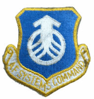 US USAF AF Systems Command Sleeve Patch Insignia Single