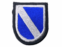 US Army Special Forces Airborne Beret Flash Black Silver Blue