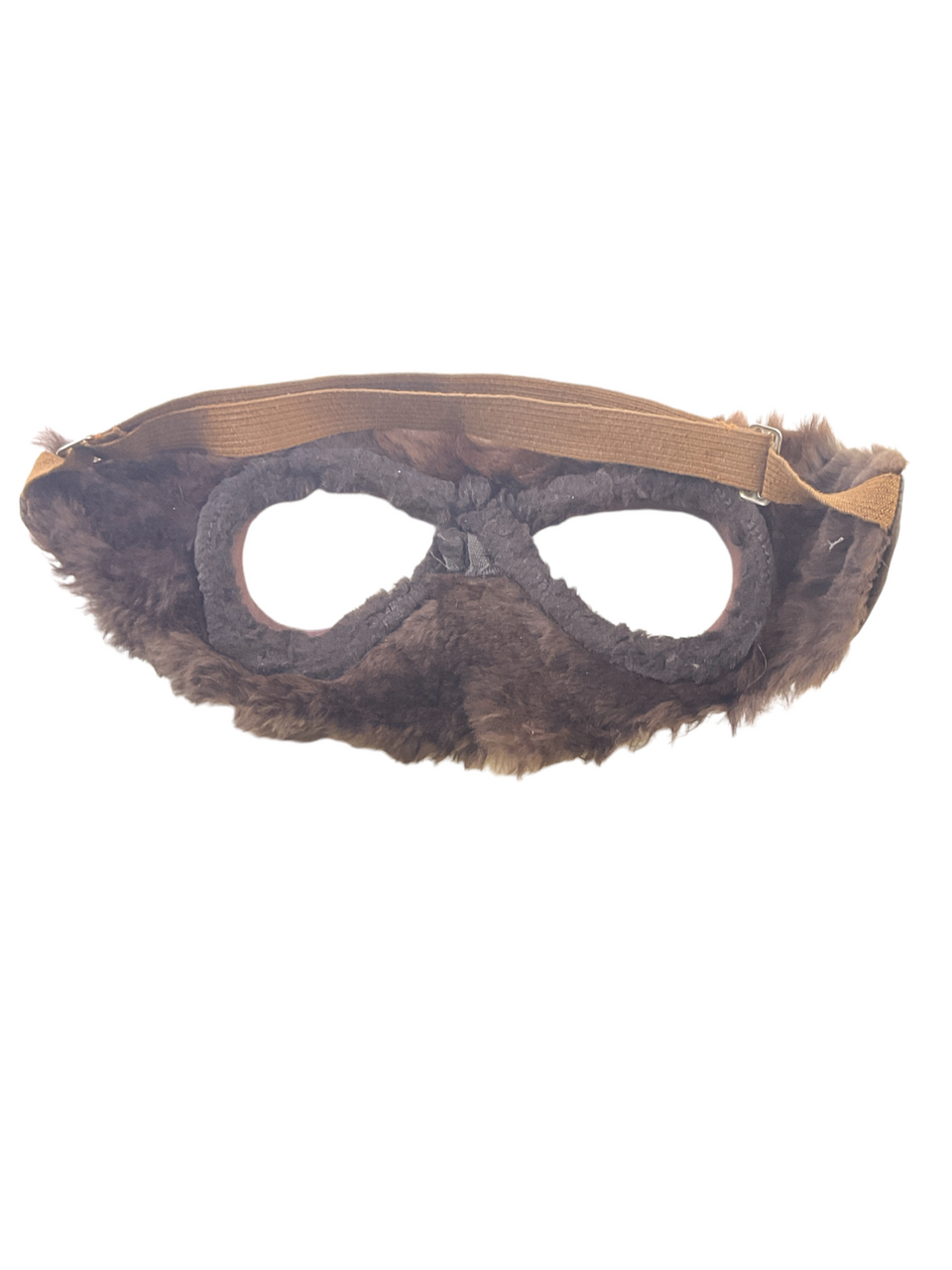 WW1 British Canadian RFC RNAS Leather Flying Helmet & Fur Lined Goggles WW1 British Canadian RFC RNAS Leather Flying Helmet & Fur Lined Goggles