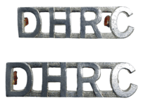 Canadian Dufferin & Haldimand Rifles Shoulder Title Pair