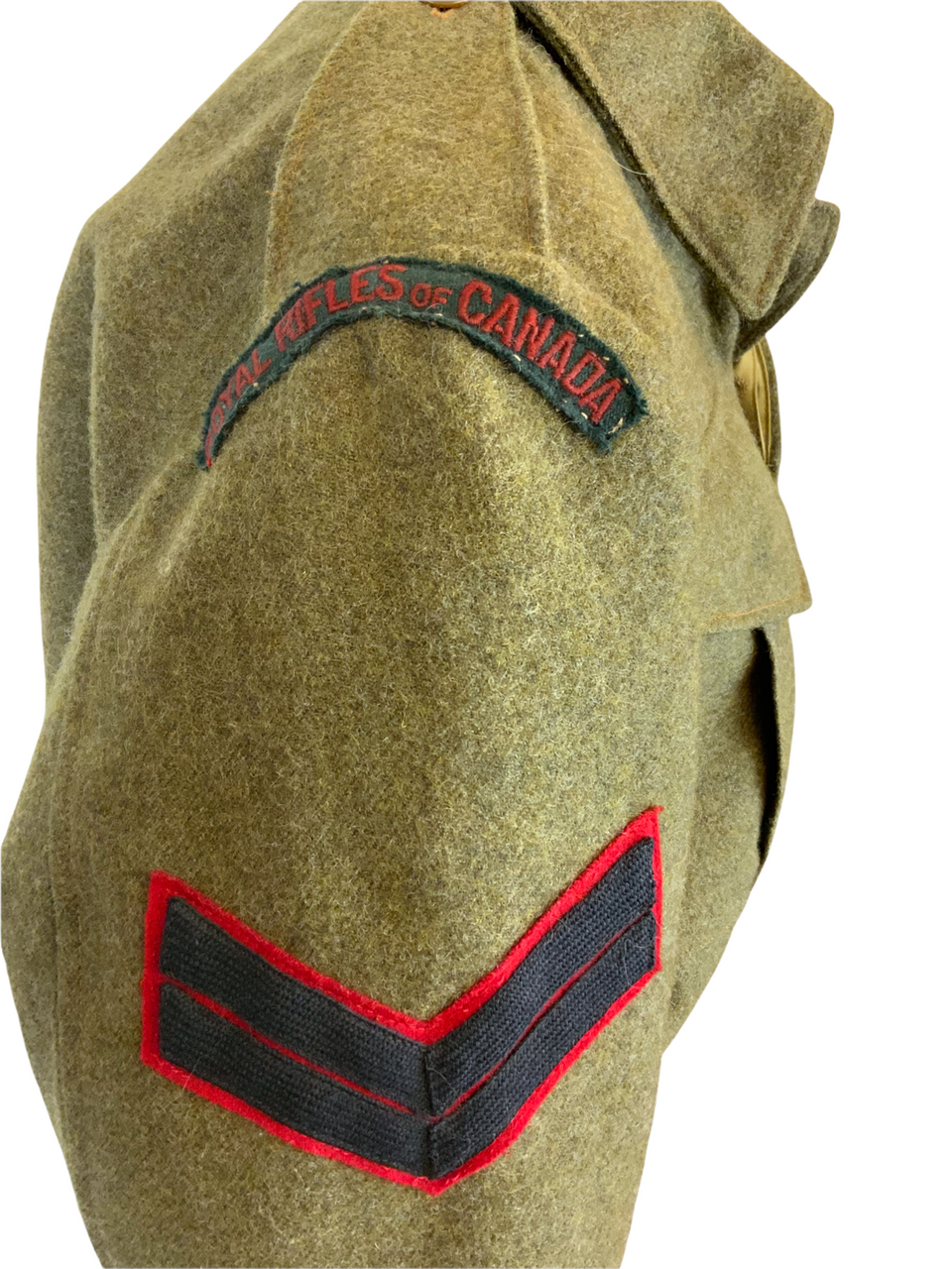 WW2 Canadian Royal Rifles of Canada 1943 Dated Battle Dress Jacket Size 6 WW2 Canadian Royal Rifles of Canada 1943 Dated Battle Dress Jacket Size 6