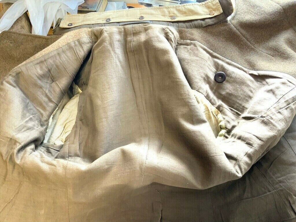 WW1 Canadian RFC Officers Maternity Tunic with Sam Brown Trousers Hat Named WW1 Canadian RFC Officers Maternity Tunic with Sam Brown Trousers Hat Named