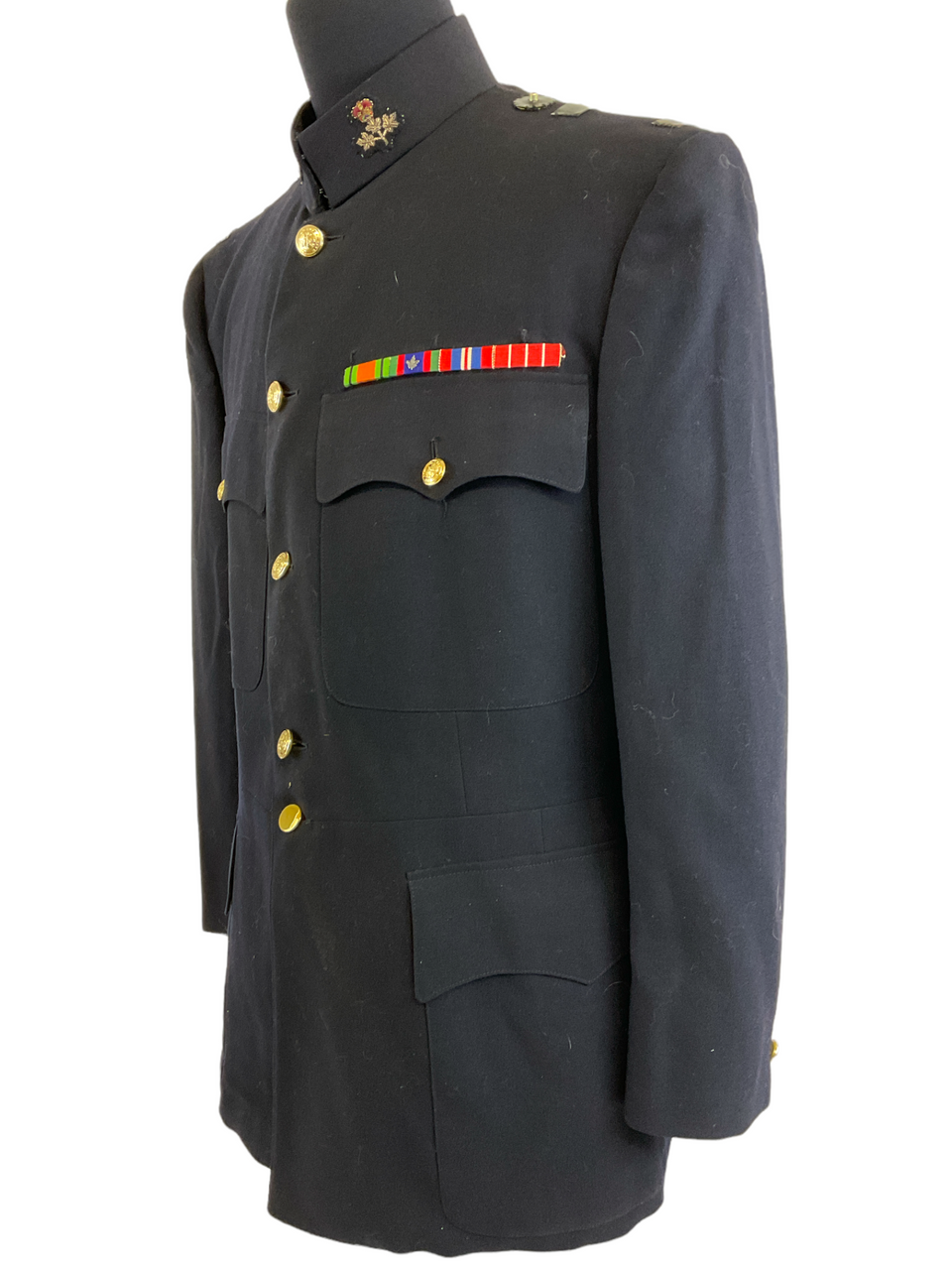 Canadian Guards Officers Patrol Blue Jacket Tunic Named & Dated 1966 Size 38 Canadian Guards Officers Patrol Blue Jacket Tunic Named & Dated 1966 Size 38