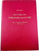 WW2 German The Bearers of the Melee Clasp in Gold Hardcover Reference Book