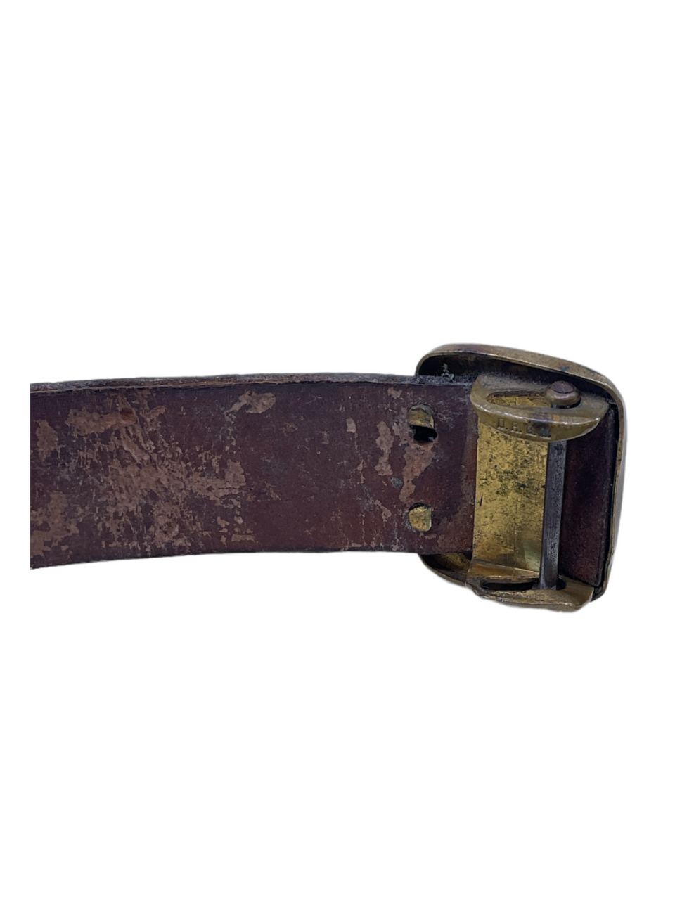 WW1 Imperial German Leather Belt & DRGM Buckle WW1 Imperial German Leather Belt & DRGM Buckle